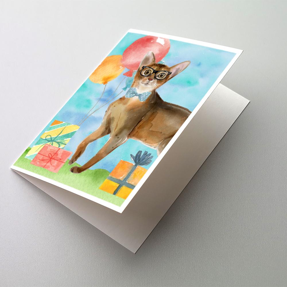Buy this Abyssinian Happy Birthday Greeting Cards and Envelopes Pack of 8