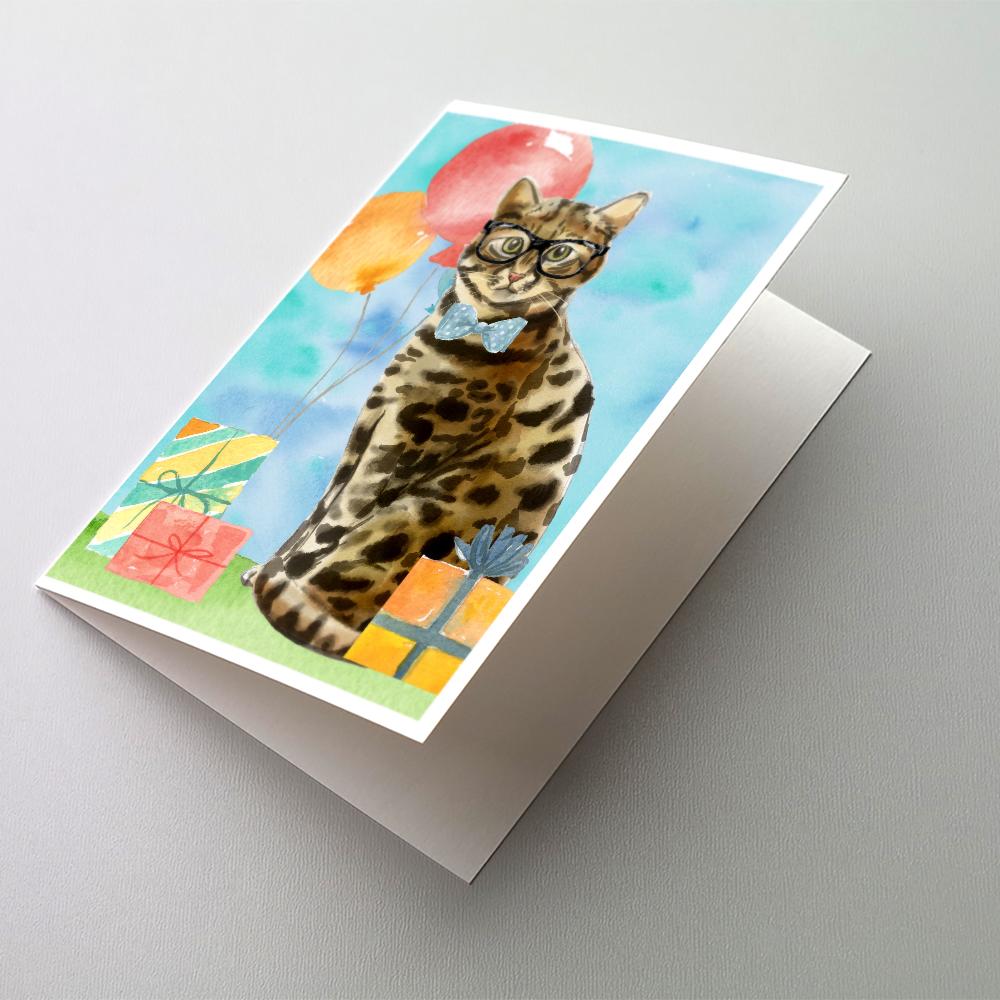 Buy this Bengal Happy Birthday Greeting Cards and Envelopes Pack of 8