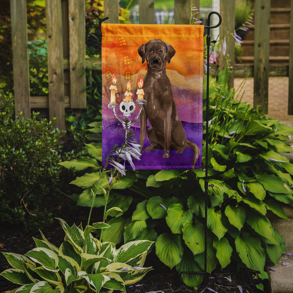 Hallween Chocolate Labrador Retriever Flag Garden Size CK3199GF