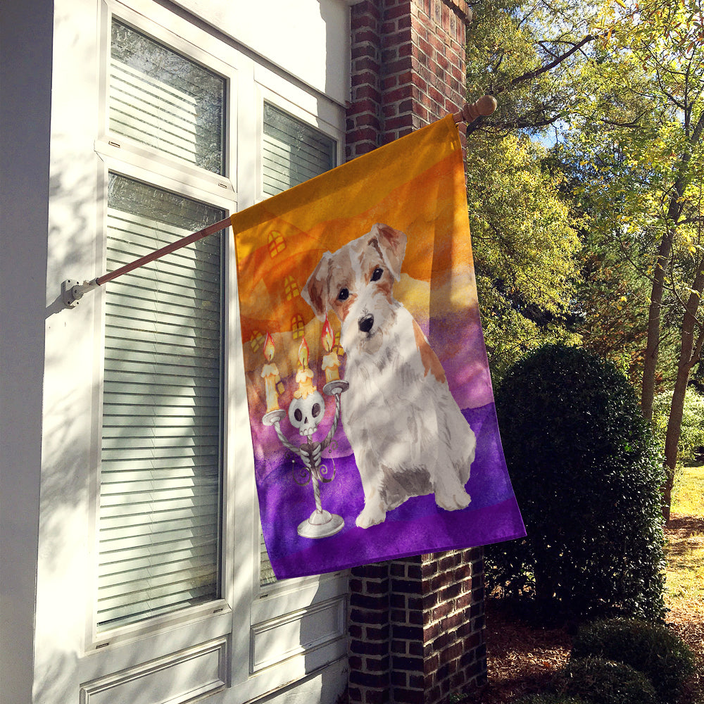 Hallween Jack Russell Terrier Flag Canvas House Size CK3202CHF