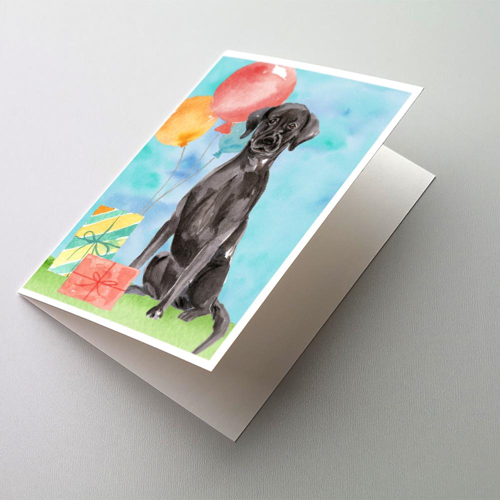 Buy this Happy Birthday Black Labrador Retriever Greeting Cards and Envelopes Pack of 8