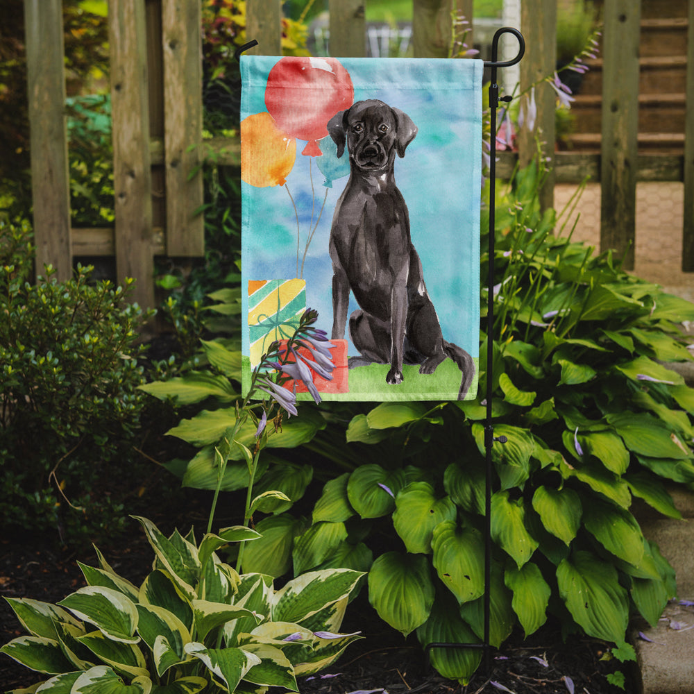 Happy Birthday Black Labrador Retriever Flag Garden Size CK3232GF