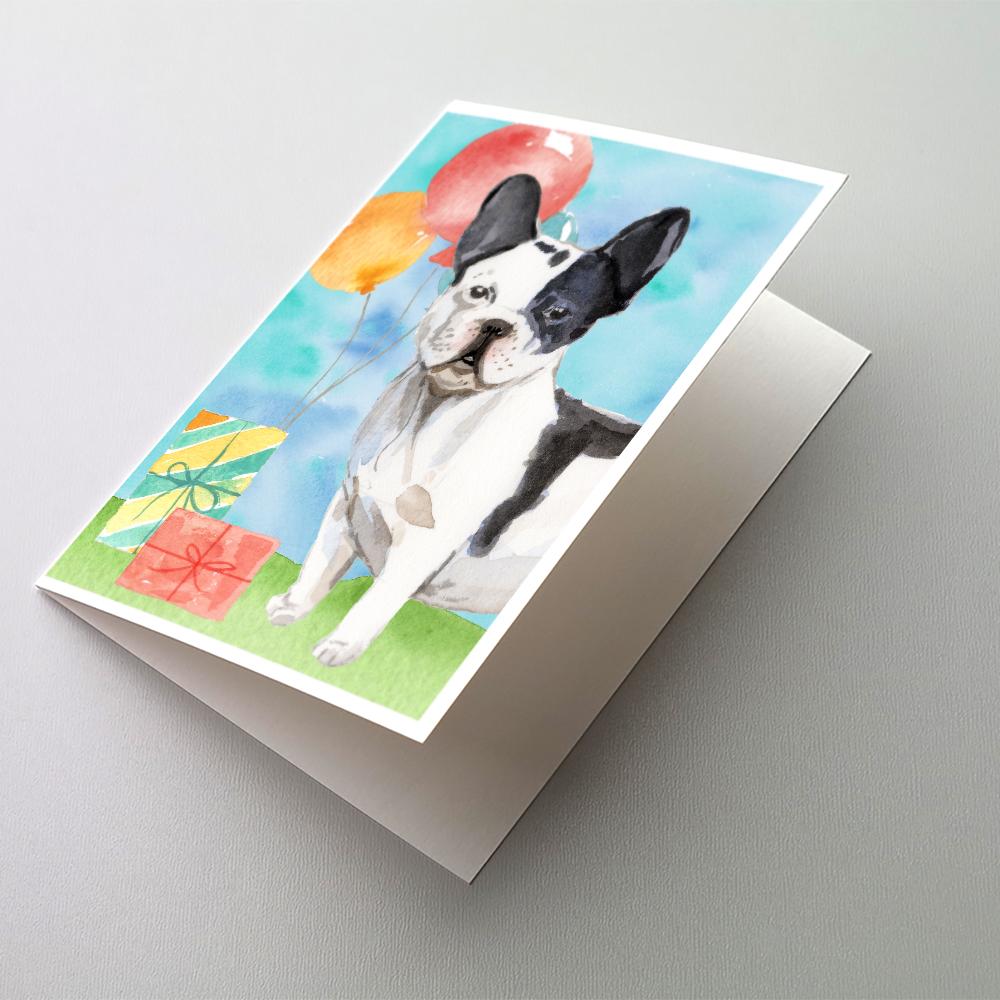 Buy this Happy Birthday French Bulldog Greeting Cards and Envelopes Pack of 8
