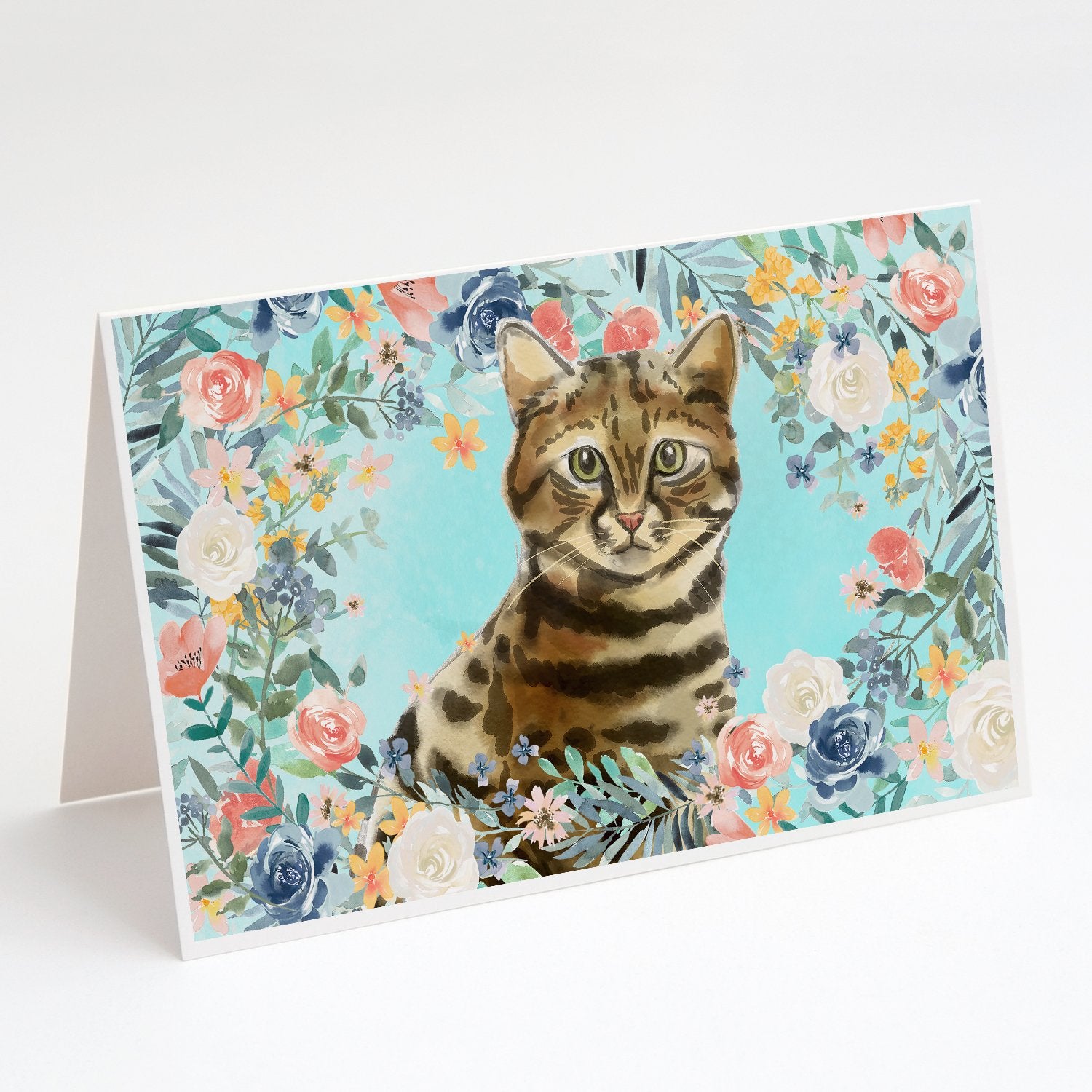 Buy this Bengal Spring Flowers Greeting Cards and Envelopes Pack of 8