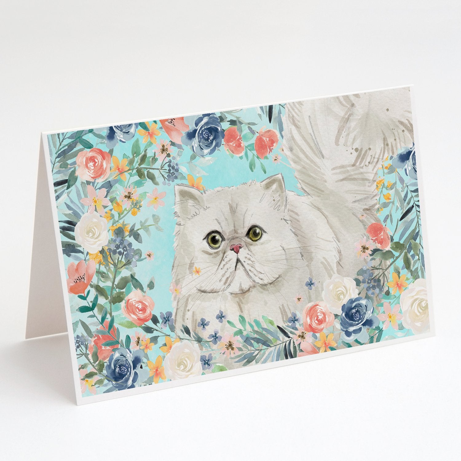 Buy this Persian Spring Flowers Greeting Cards and Envelopes Pack of 8
