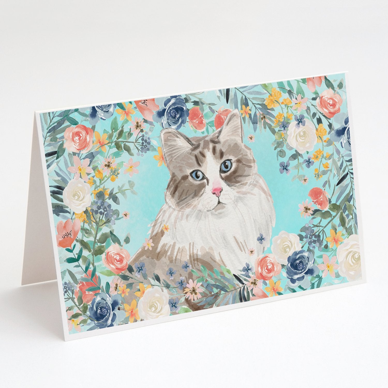 Buy this Siberian Spring Flowers Greeting Cards and Envelopes Pack of 8