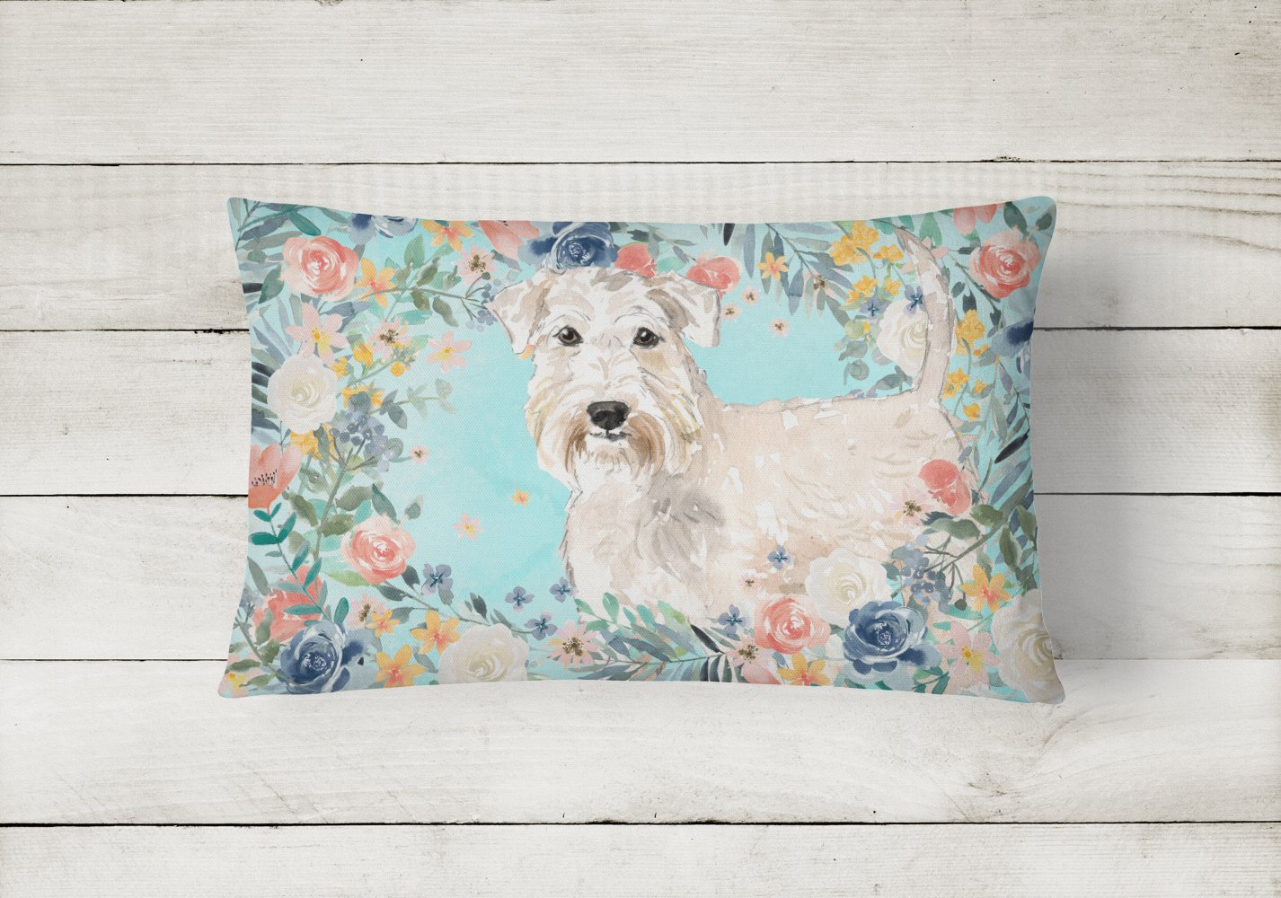 Wheaten Terrier Canvas Fabric Decorative Pillow CK3404PW1216 by Caroline's Treasures