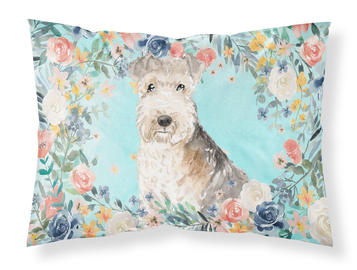Lakeland Terrier Fabric Standard Pillowcase CK3420PILLOWCASE by Caroline's Treasures