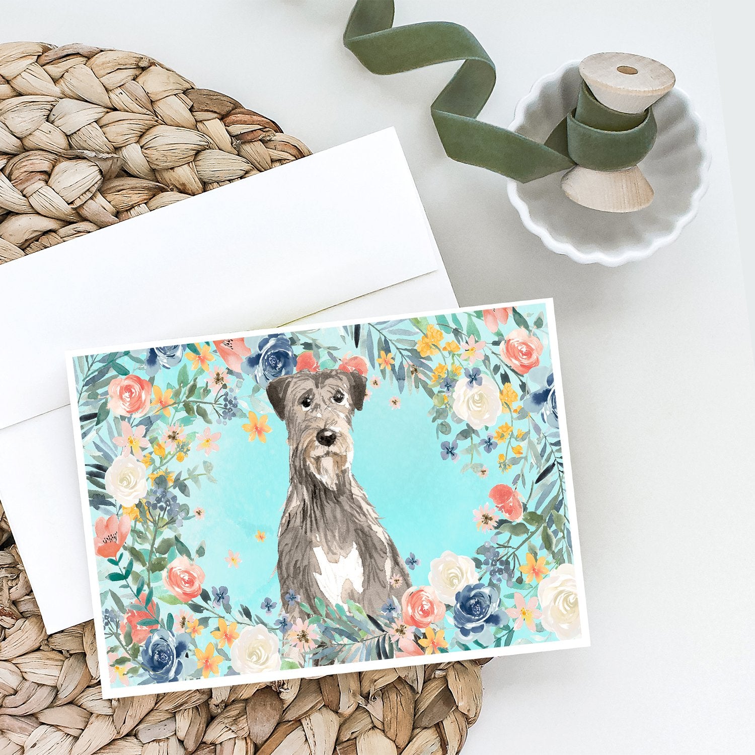 Buy this Irish Wolfhound Greeting Cards and Envelopes Pack of 8