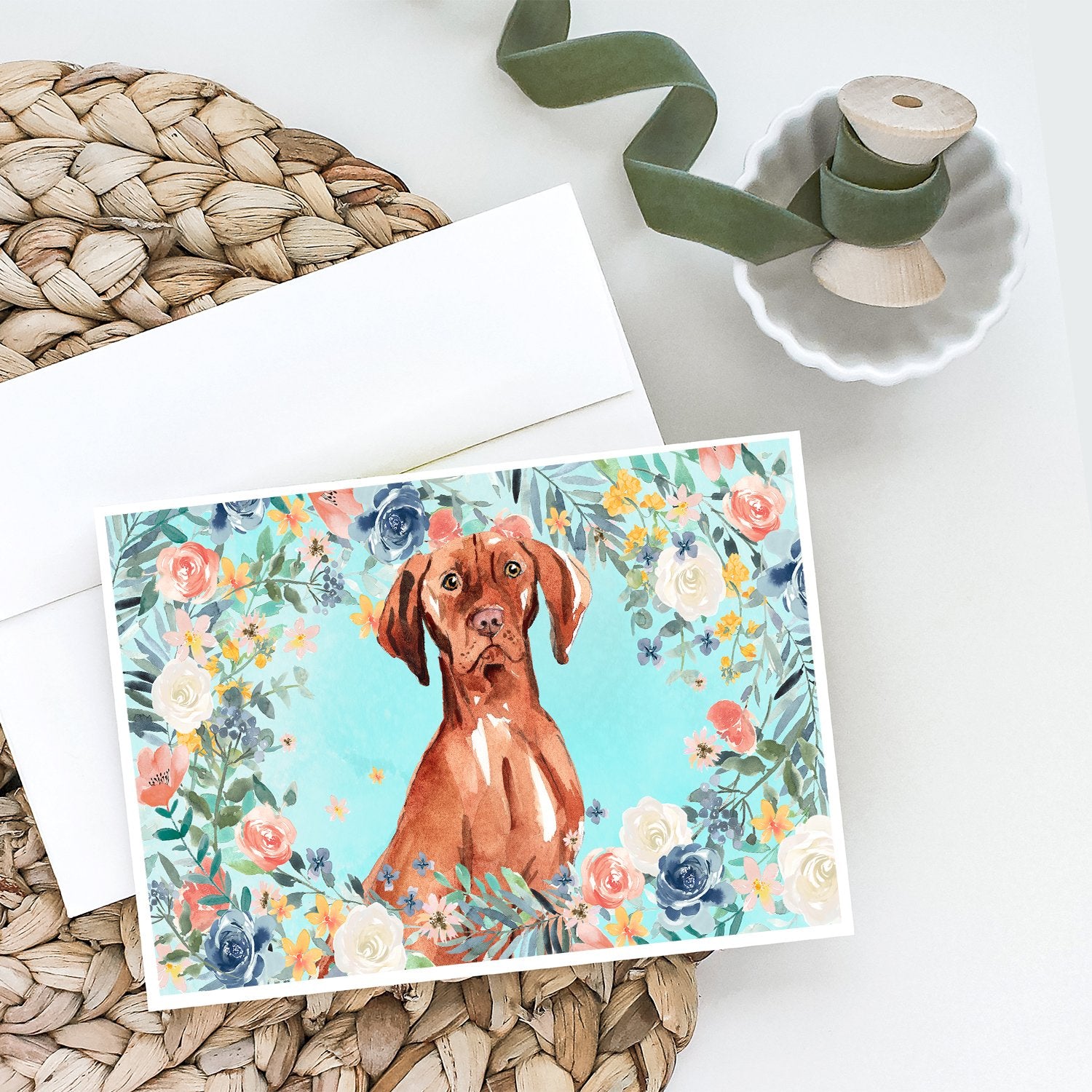 Buy this Vizsla Greeting Cards and Envelopes Pack of 8