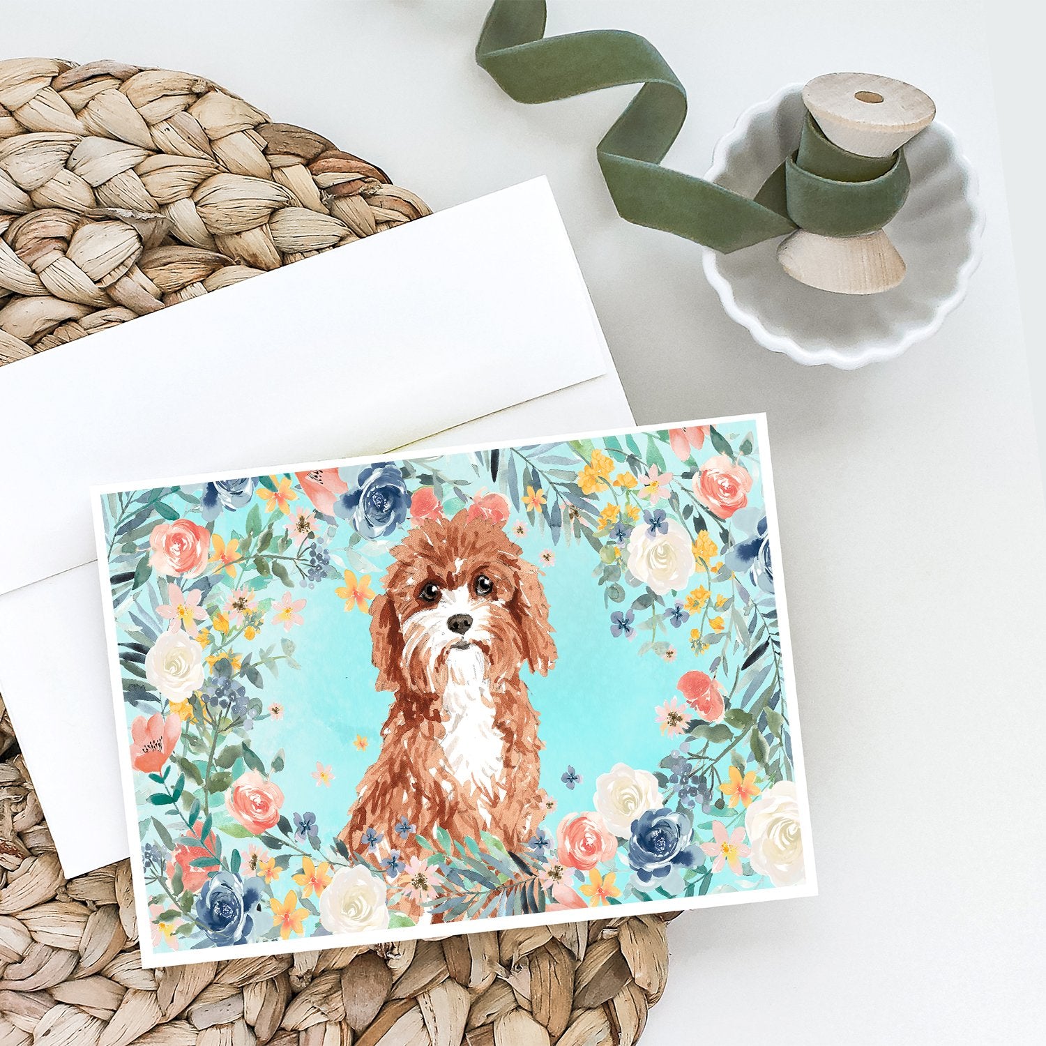 Buy this Cavapoo Greeting Cards and Envelopes Pack of 8