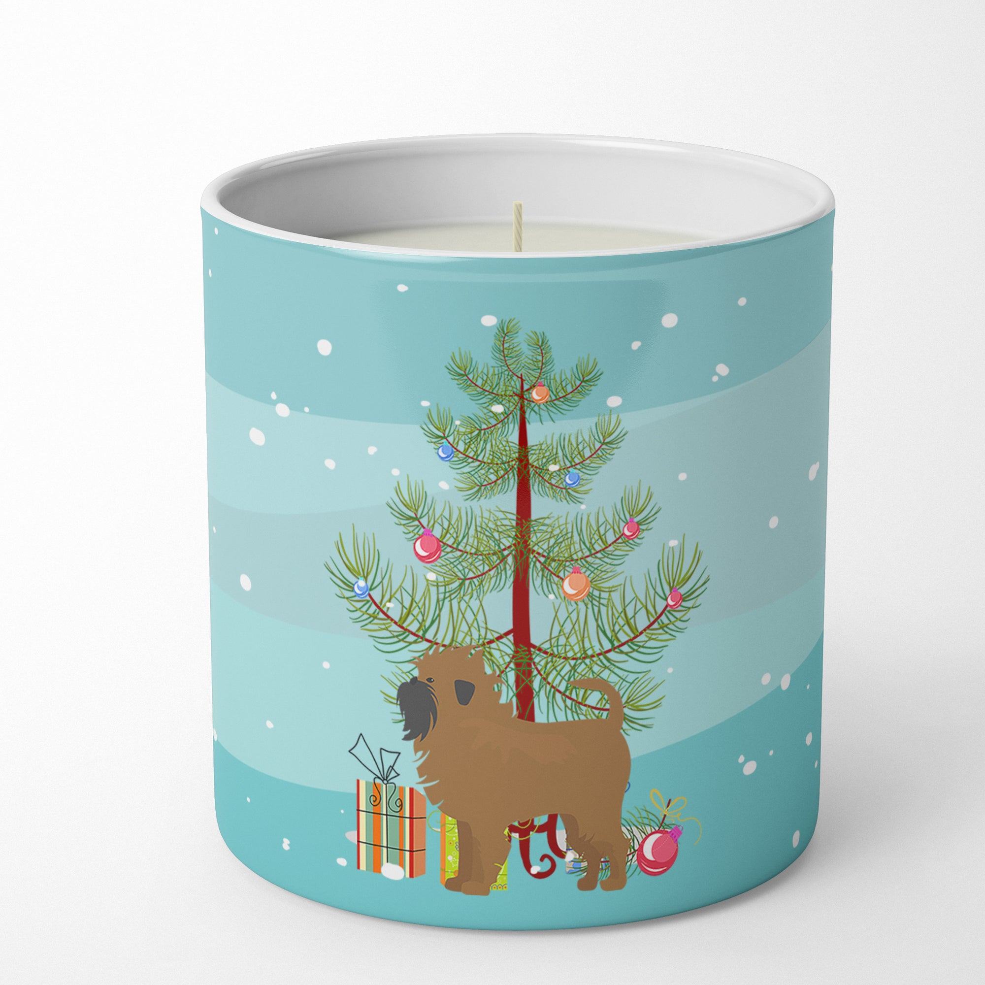 Buy this Tan Affenpinscher Christmas Tree 10 oz Decorative Soy Candle