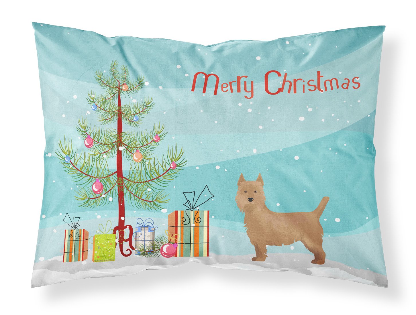 Airedale Terrier Christmas Tree Fabric Standard Pillowcase CK3444PILLOWCASE by Caroline's Treasures