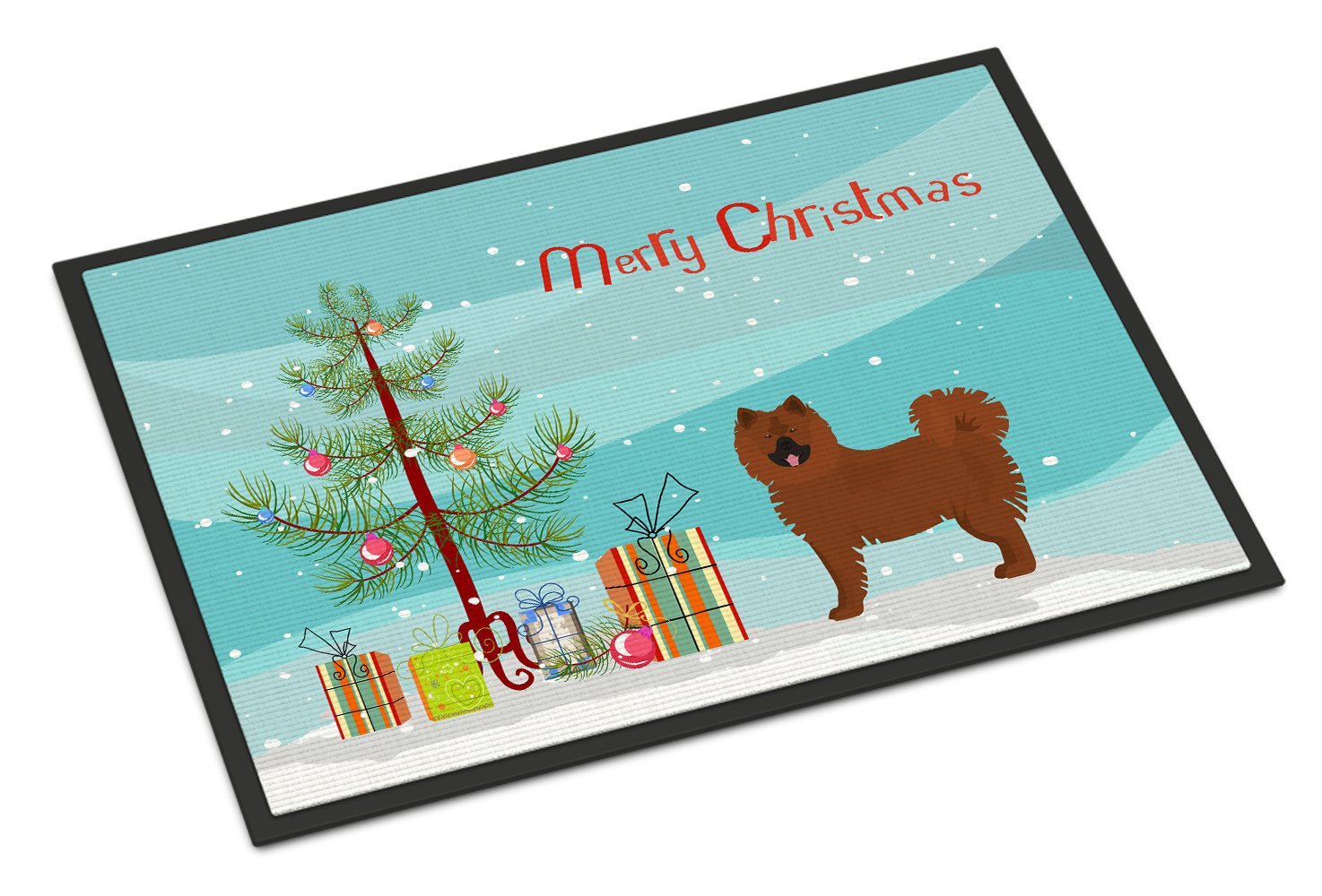 Eurasier or Eurasian dog Christmas Tree Indoor or Outdoor Mat 24x36 CK3454JMAT by Caroline's Treasures