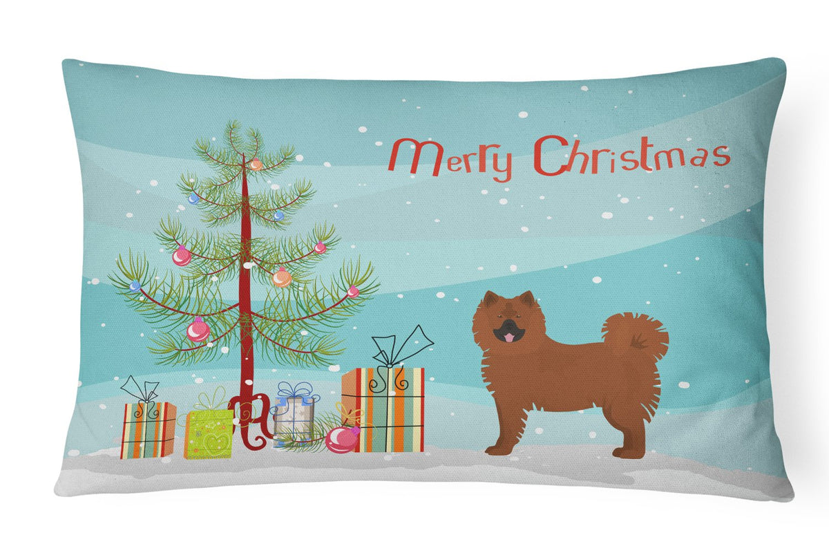 Eurasier or Eurasian dog Christmas Tree Canvas Fabric Decorative Pillow CK3454PW1216 by Caroline&#39;s Treasures