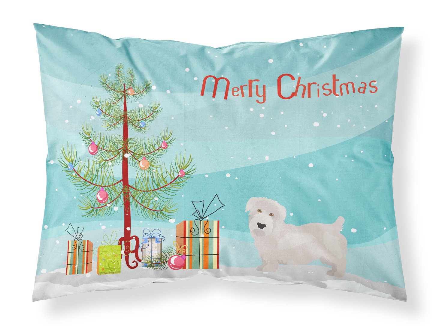 Glen of Imal Christmas Tree Fabric Standard Pillowcase CK3457PILLOWCASE by Caroline's Treasures