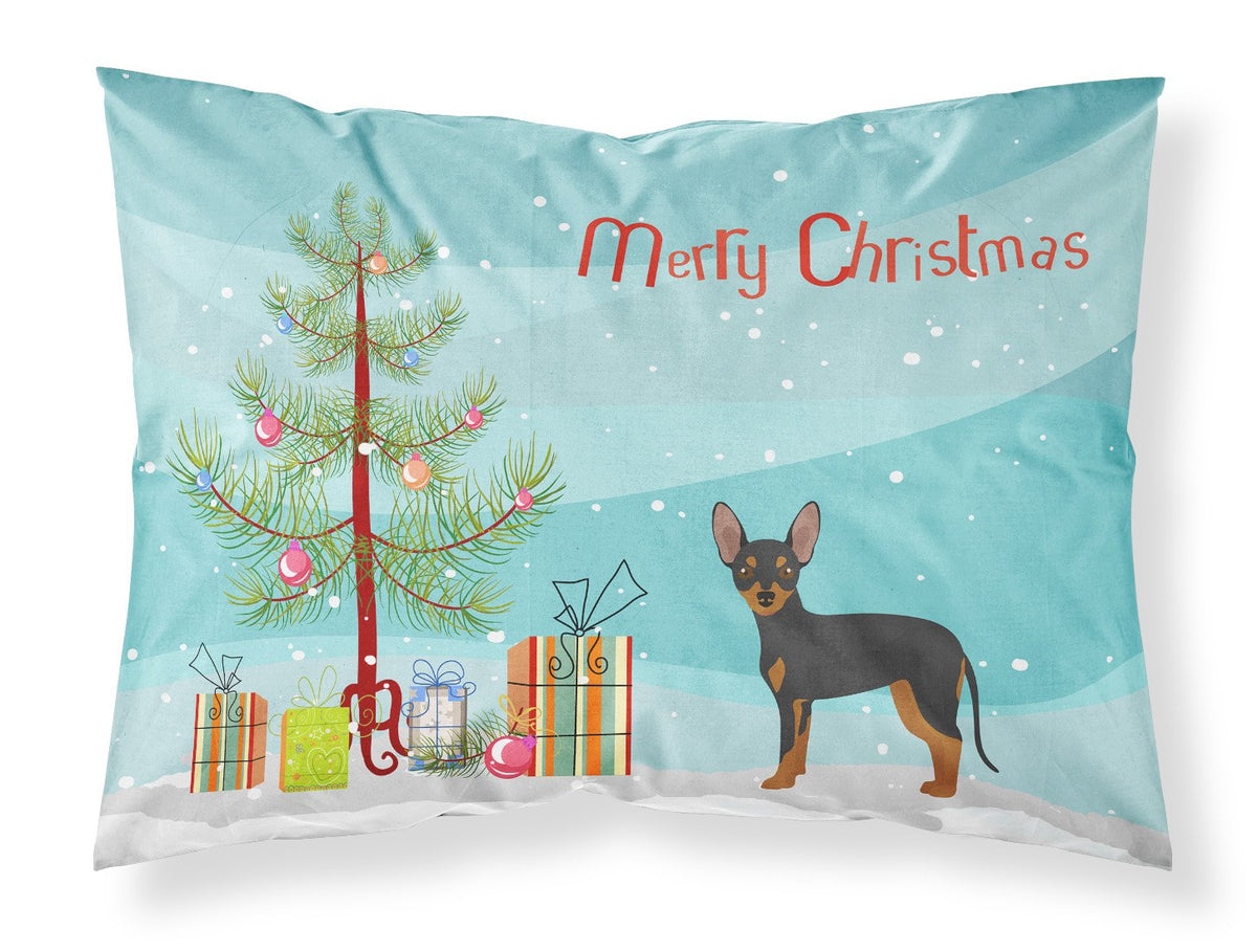 Prague Ratter Christmas Tree Fabric Standard Pillowcase CK3480PILLOWCASE by Caroline&#39;s Treasures