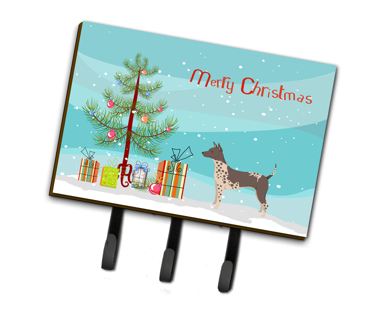 American Hairless Terrier Christmas Tree Leash or Key Holder CK3514TH68
