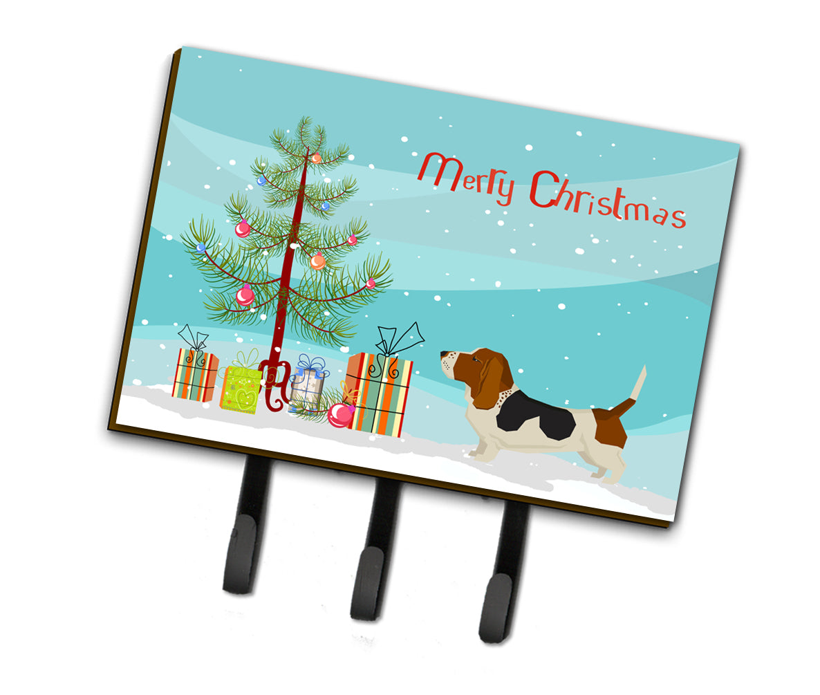 Basset Hound Christmas Tree Leash or Key Holder CK3518TH68