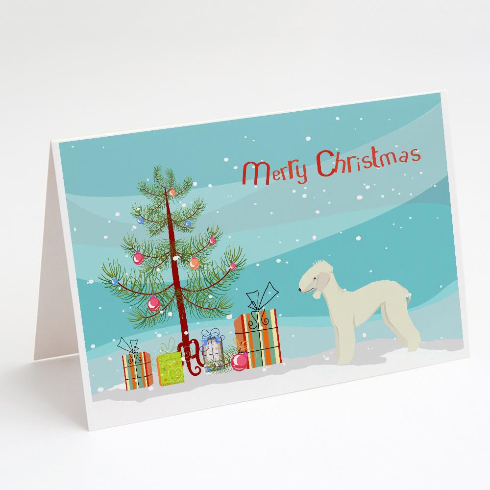 Buy this Bedlington Terrier Christmas Tree Greeting Cards and Envelopes Pack of 8