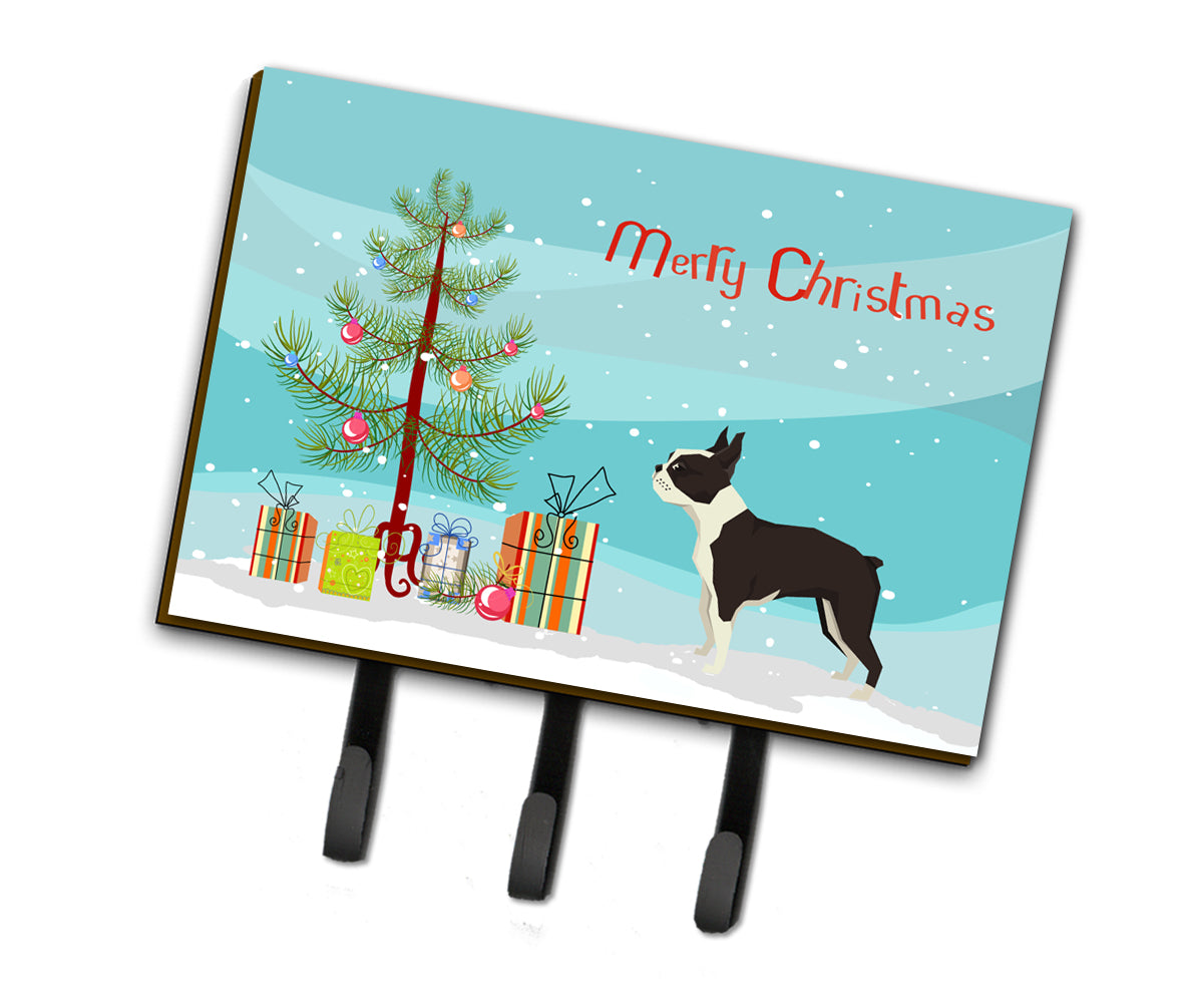 Boston Terrier Christmas Tree Leash or Key Holder CK3525TH68