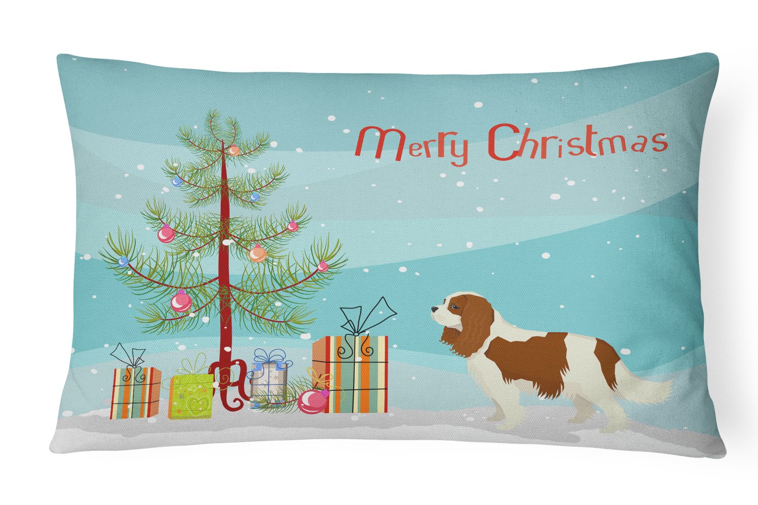 Cavalier Spaniel Christmas Tree Canvas Fabric Decorative Pillow CK3529PW1216 by Caroline's Treasures