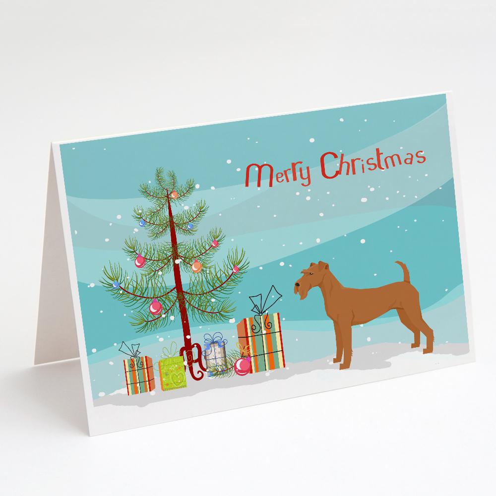 Buy this Irish Terrier Christmas Tree Greeting Cards and Envelopes Pack of 8
