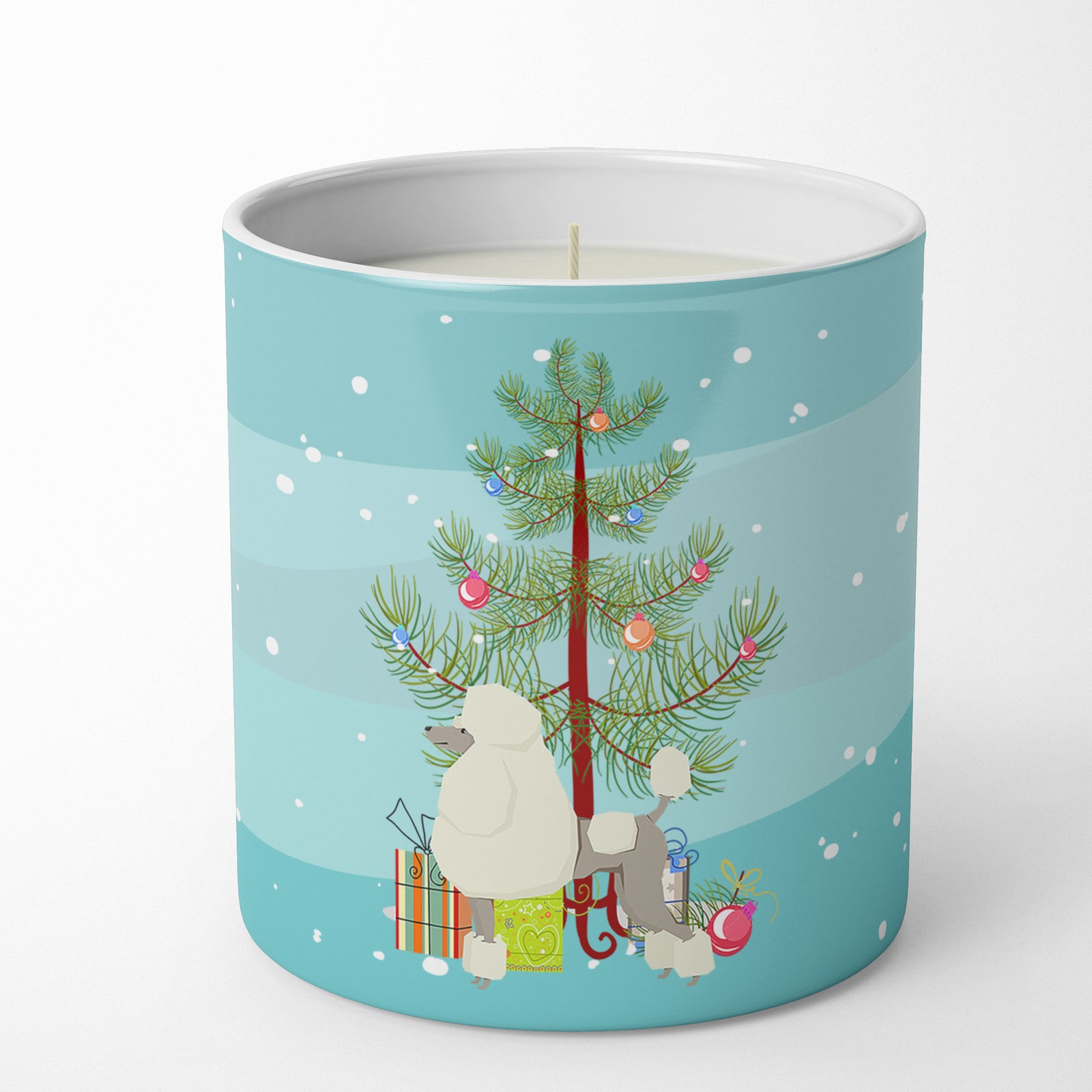 Buy this Poodle Christmas Tree 10 oz Decorative Soy Candle