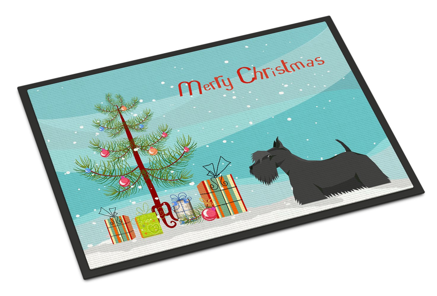 Scottish Terrier Christmas Tree Indoor or Outdoor Mat 24x36 CK3560JMAT by Caroline's Treasures