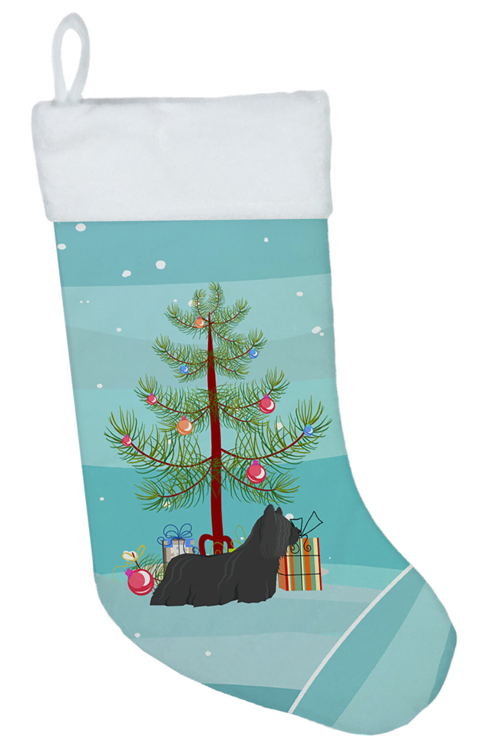 Skye Terrier Christmas Tree Christmas Stocking CK3564CS