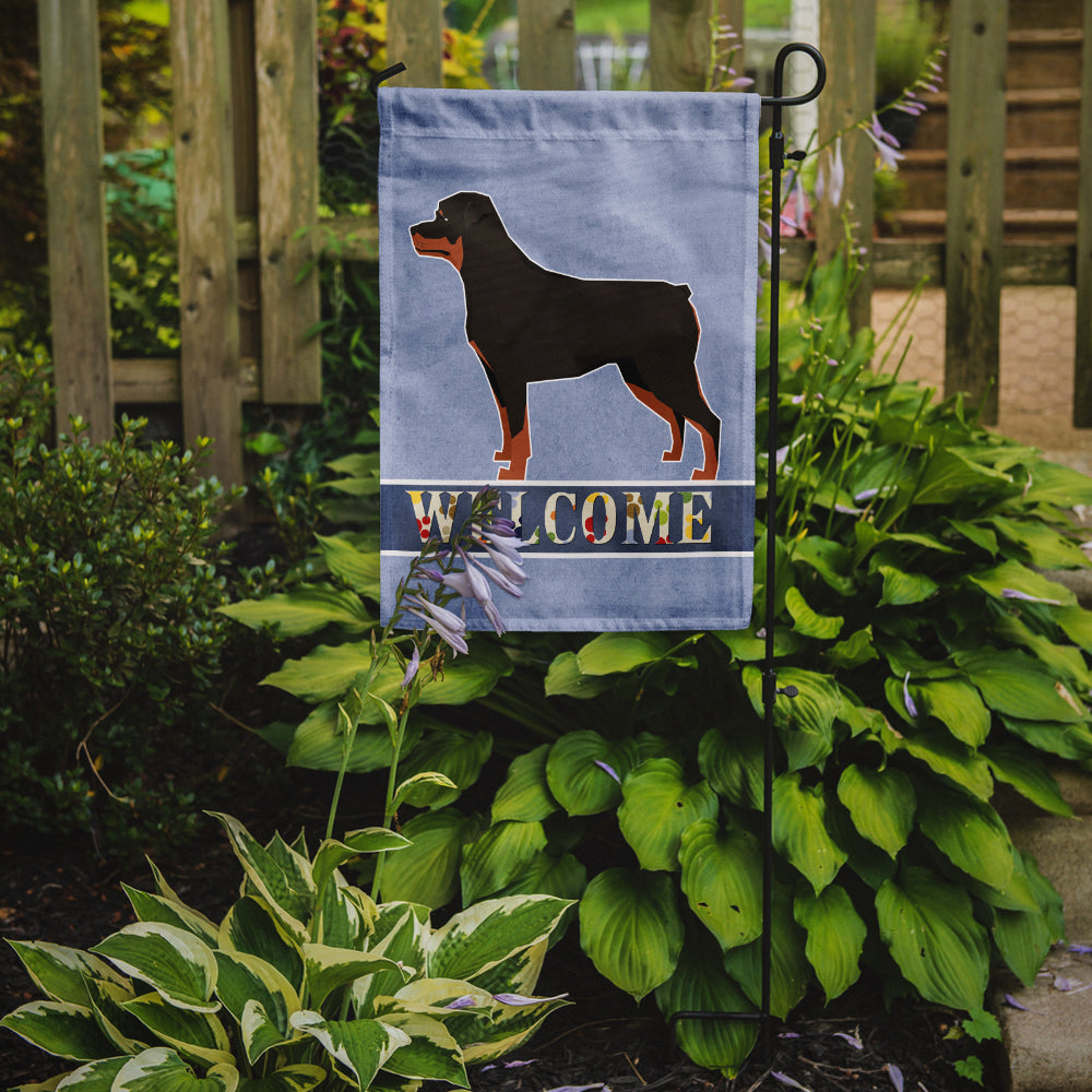 Rottweiler Welcome Flag Garden Size CK3617GF