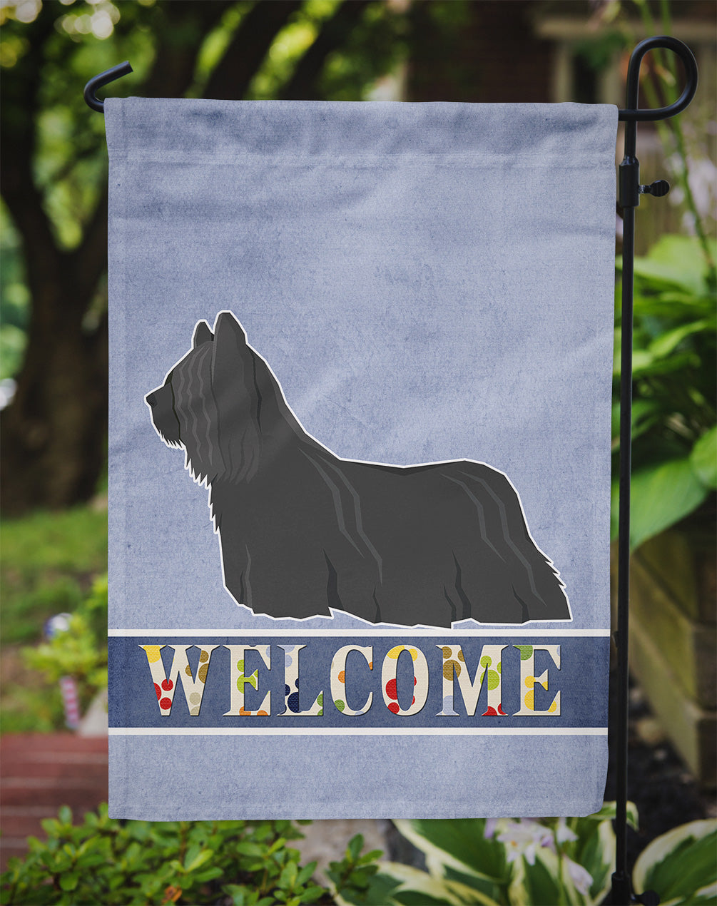 Skye Terrier Welcome Flag Garden Size CK3623GF