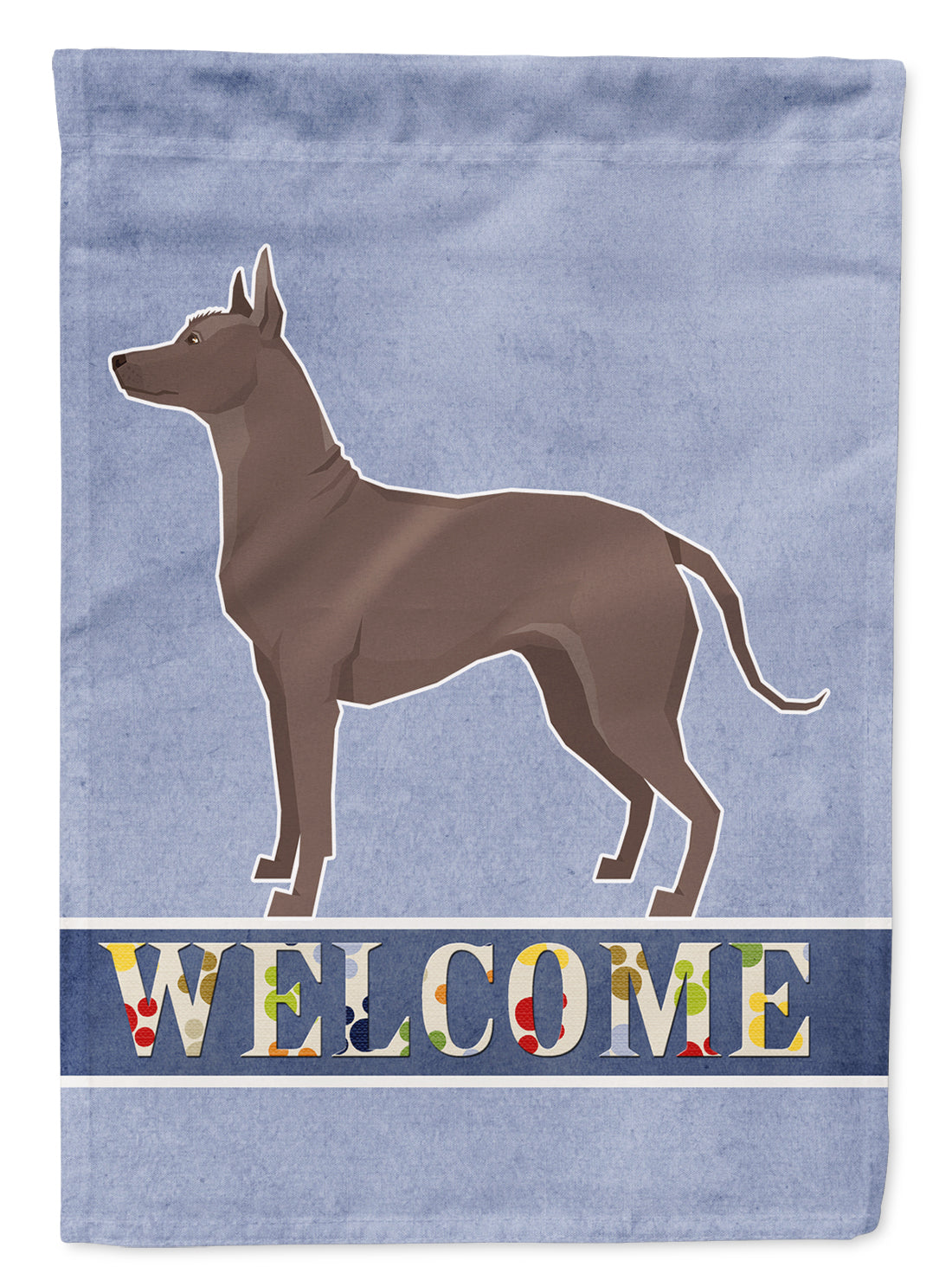 Mexican Hairless Dog Xolo Welcome Flag Canvas House Size CK3629CHF