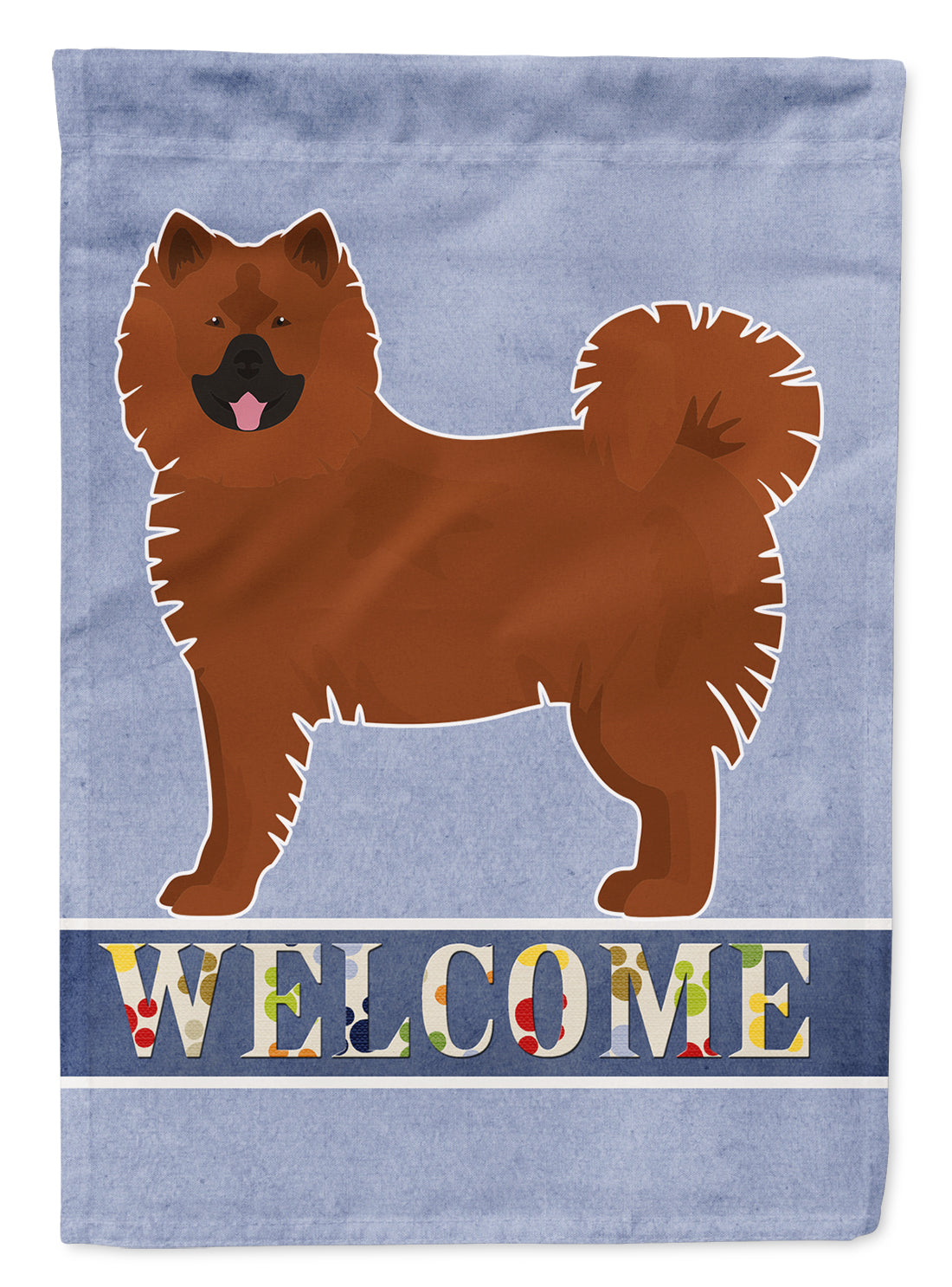 Eurasier or Eurasian dog Welcome Flag Canvas House Size CK3646CHF