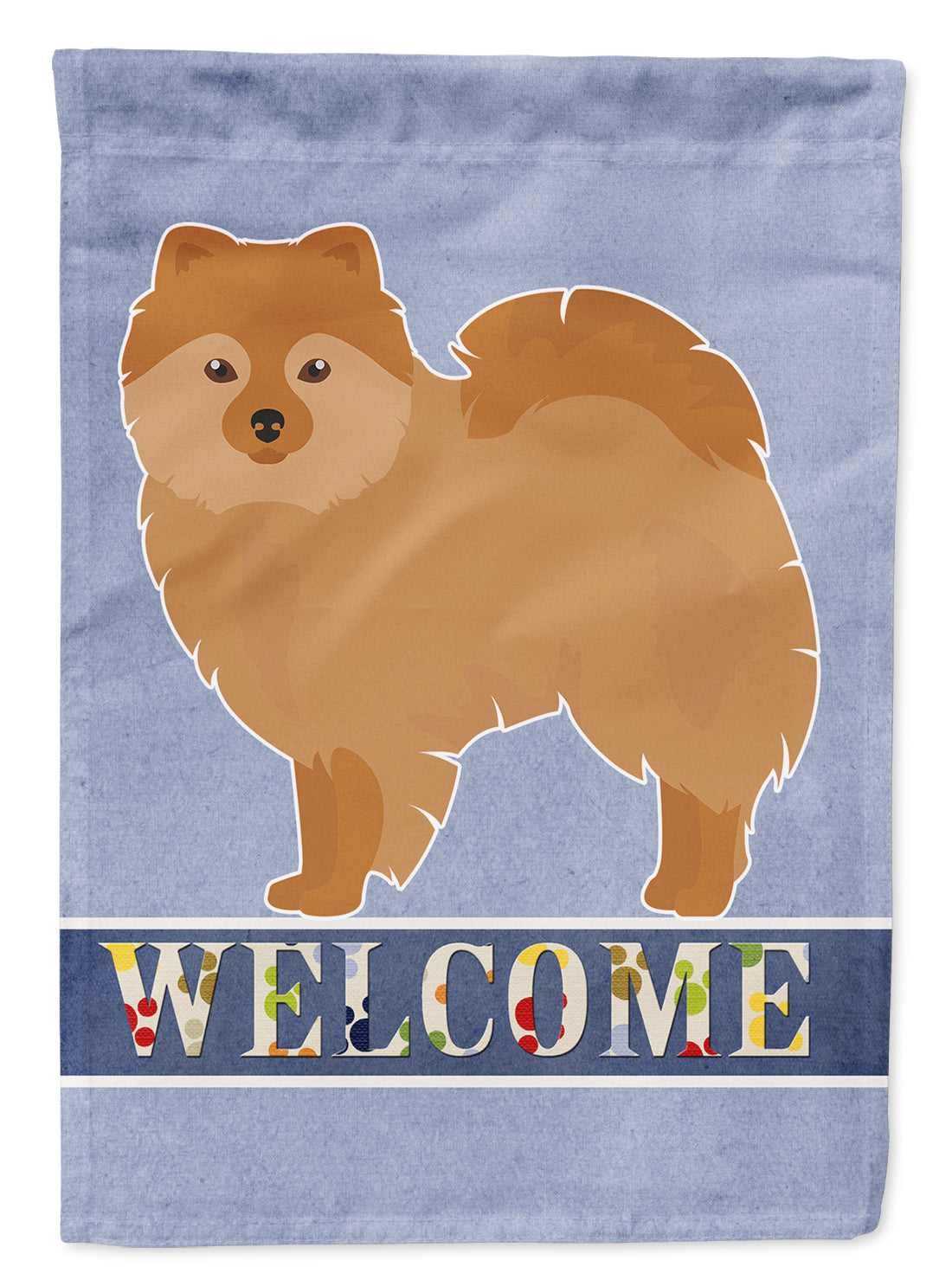 German Spitz Welcome Flag Canvas House Size CK3648CHF