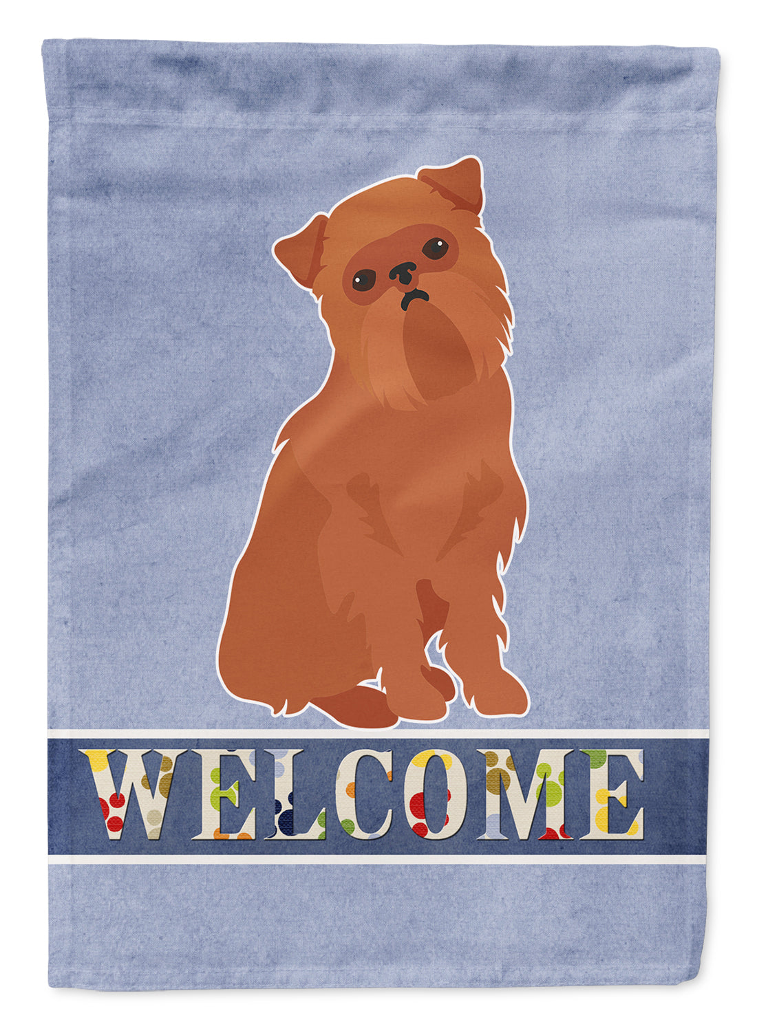 Brussels Griffon Welcome Flag Canvas House Size CK3686CHF
