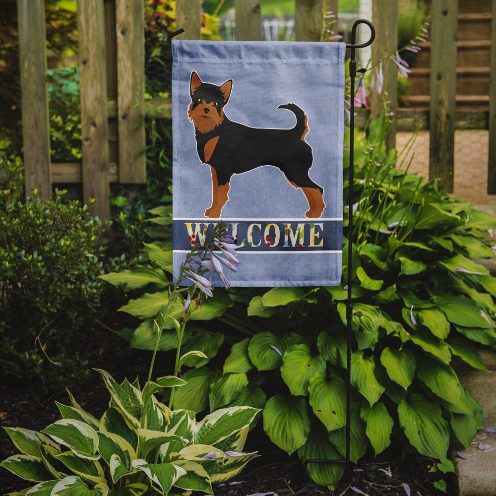 Black and Tan Chorkie Welcome Flag Garden Size CK3723GF