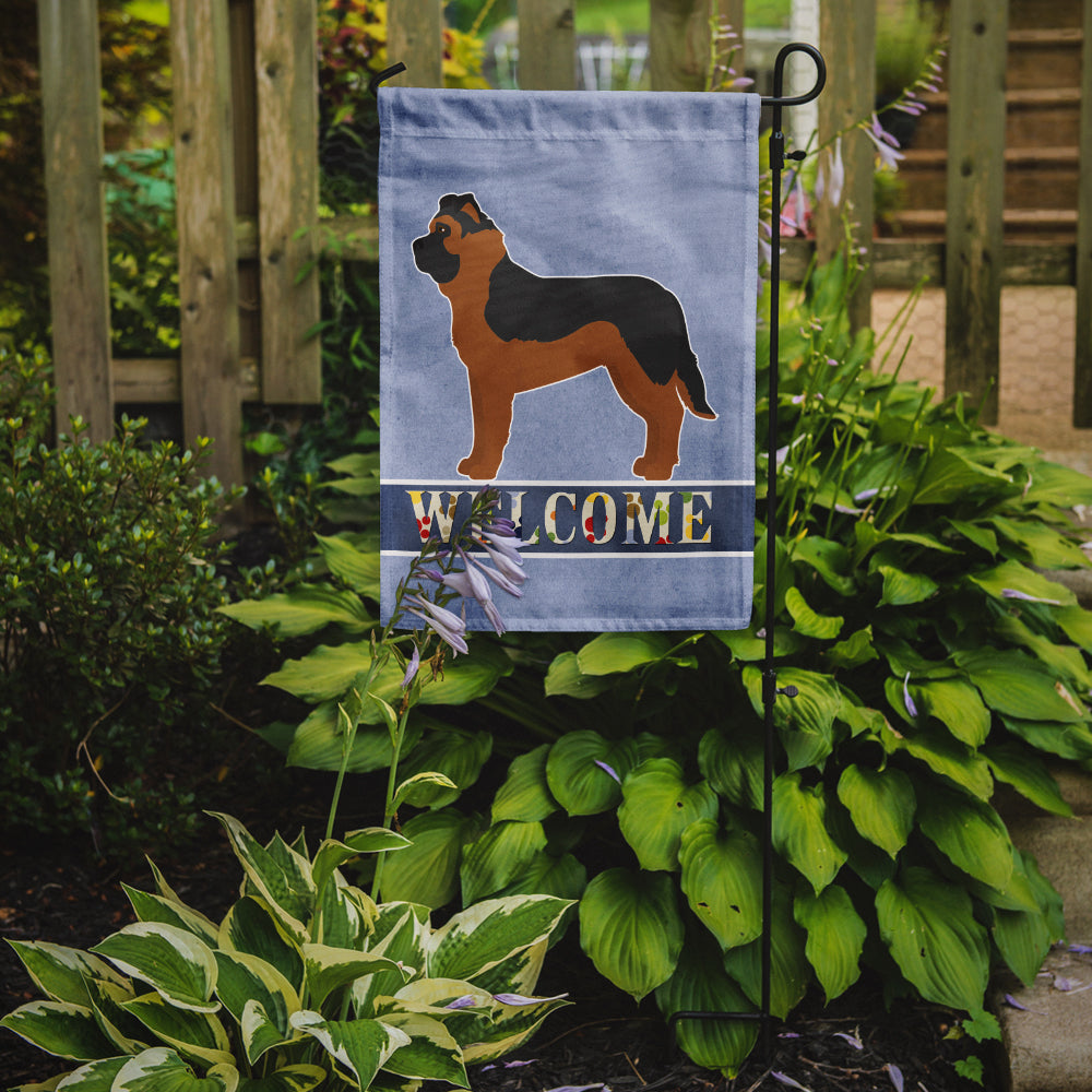 Black German Shepherd Mastiff Mix Welcome Flag Garden Size CK3739GF