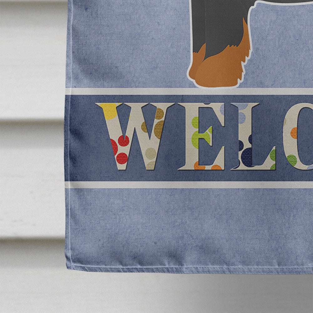 Morkie Welcome Flag Canvas House Size CK3762CHF