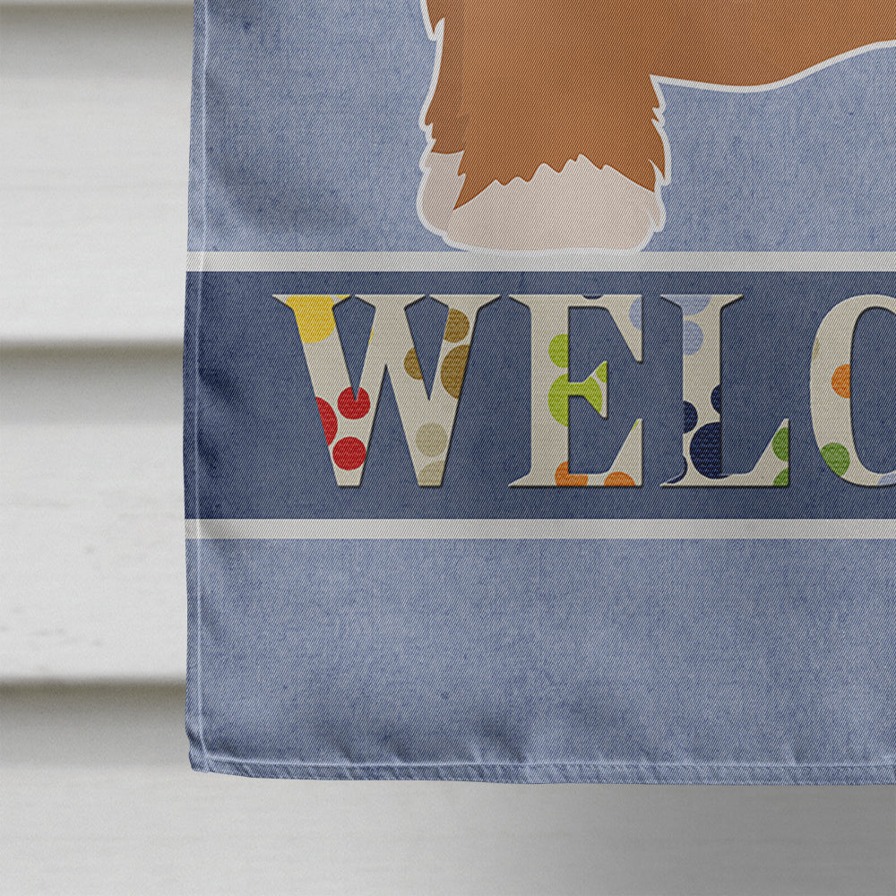 Shorkie #2 Welcome Flag Canvas House Size CK3782CHF