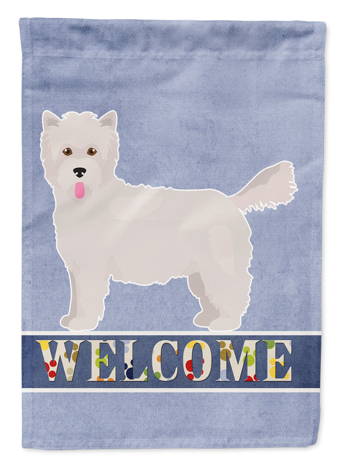 Westiepoo #2 Welcome Flag Canvas House Size CK3785CHF