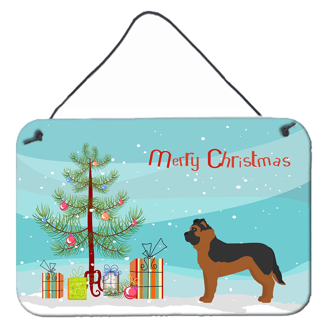 Black German Shepherd Mastiff Mix Christmas Tree Wall or Door Hanging Prints CK3833DS812 by Caroline&#39;s Treasures