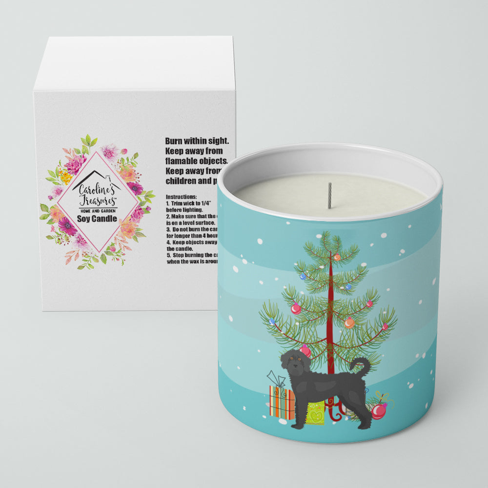 Buy this Black Labradoodle Christmas Tree 10 oz Decorative Soy Candle