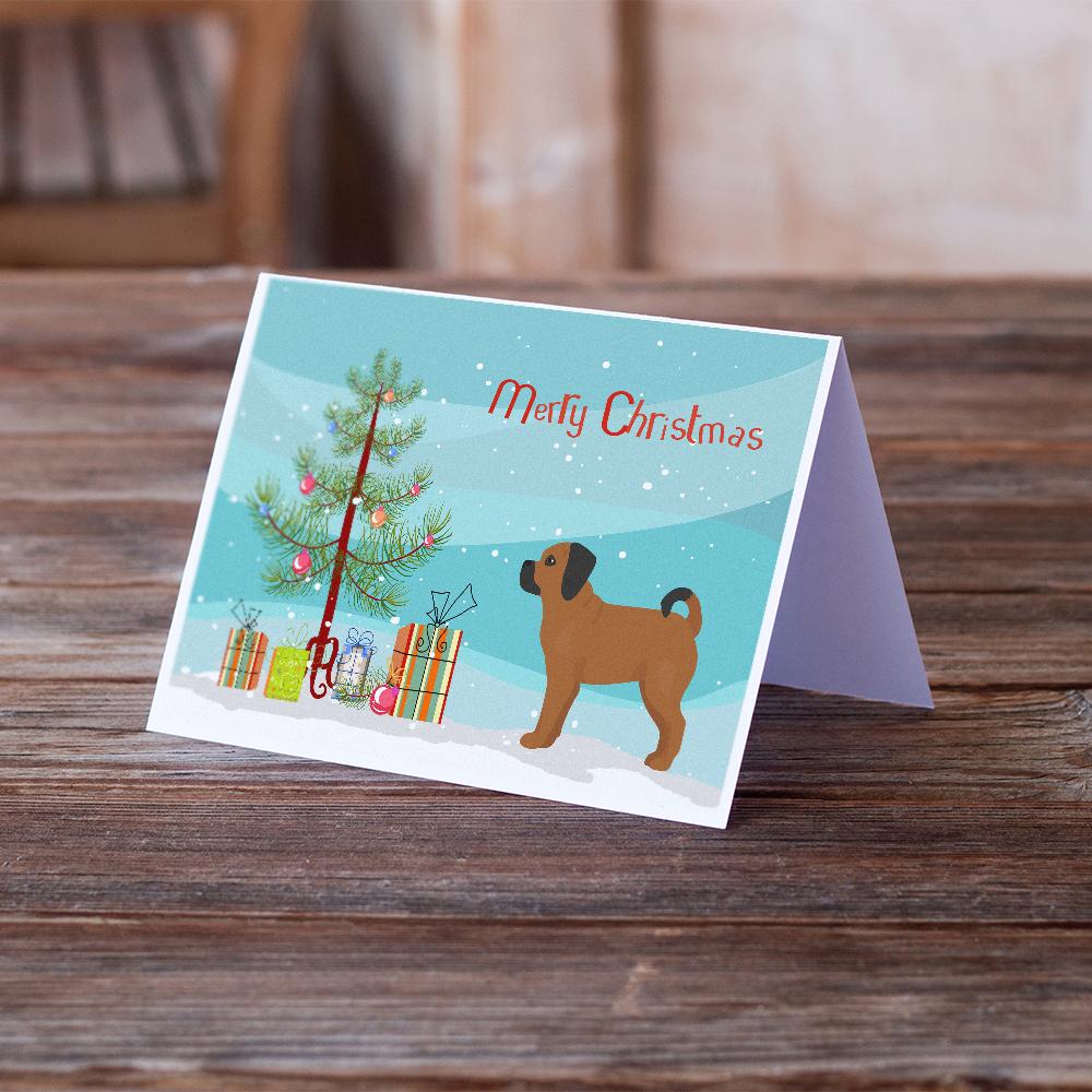 Puggle Christmas Tree Greeting Cards and Envelopes Pack of 8 - the-store.com