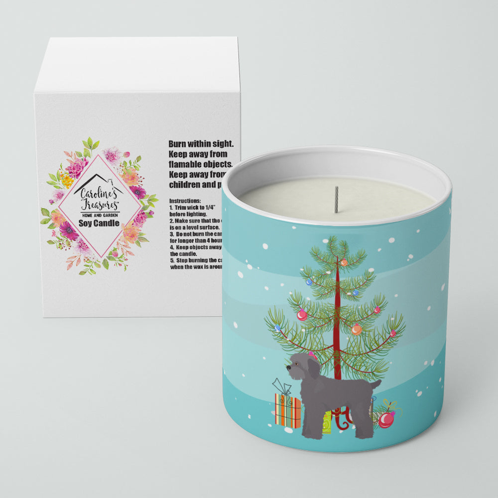 Grey Schnoodle Christmas Tree 10 oz Decorative Soy Candle - the-store.com