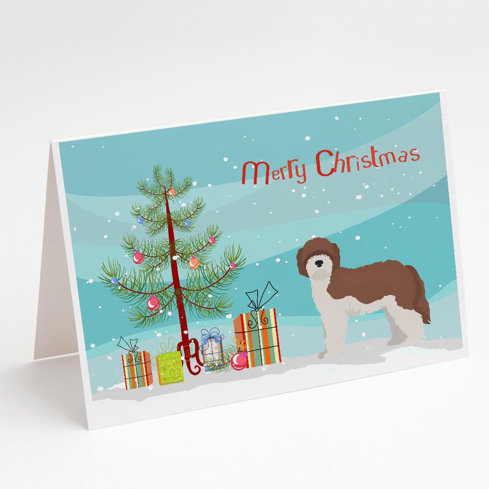Buy this Sheepadoodle Christmas Tree Greeting Cards and Envelopes Pack of 8