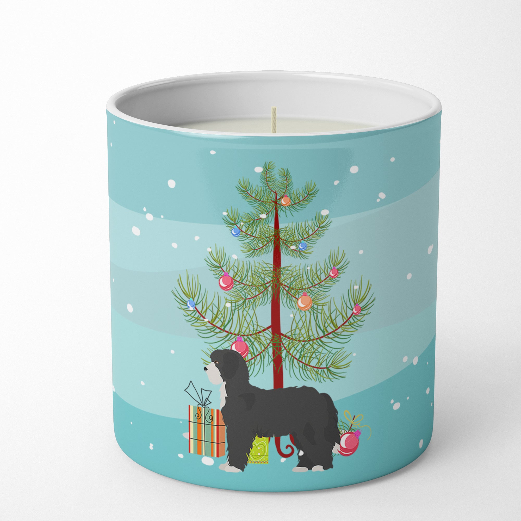 Buy this Black Sheepadoodle Christmas Tree 10 oz Decorative Soy Candle