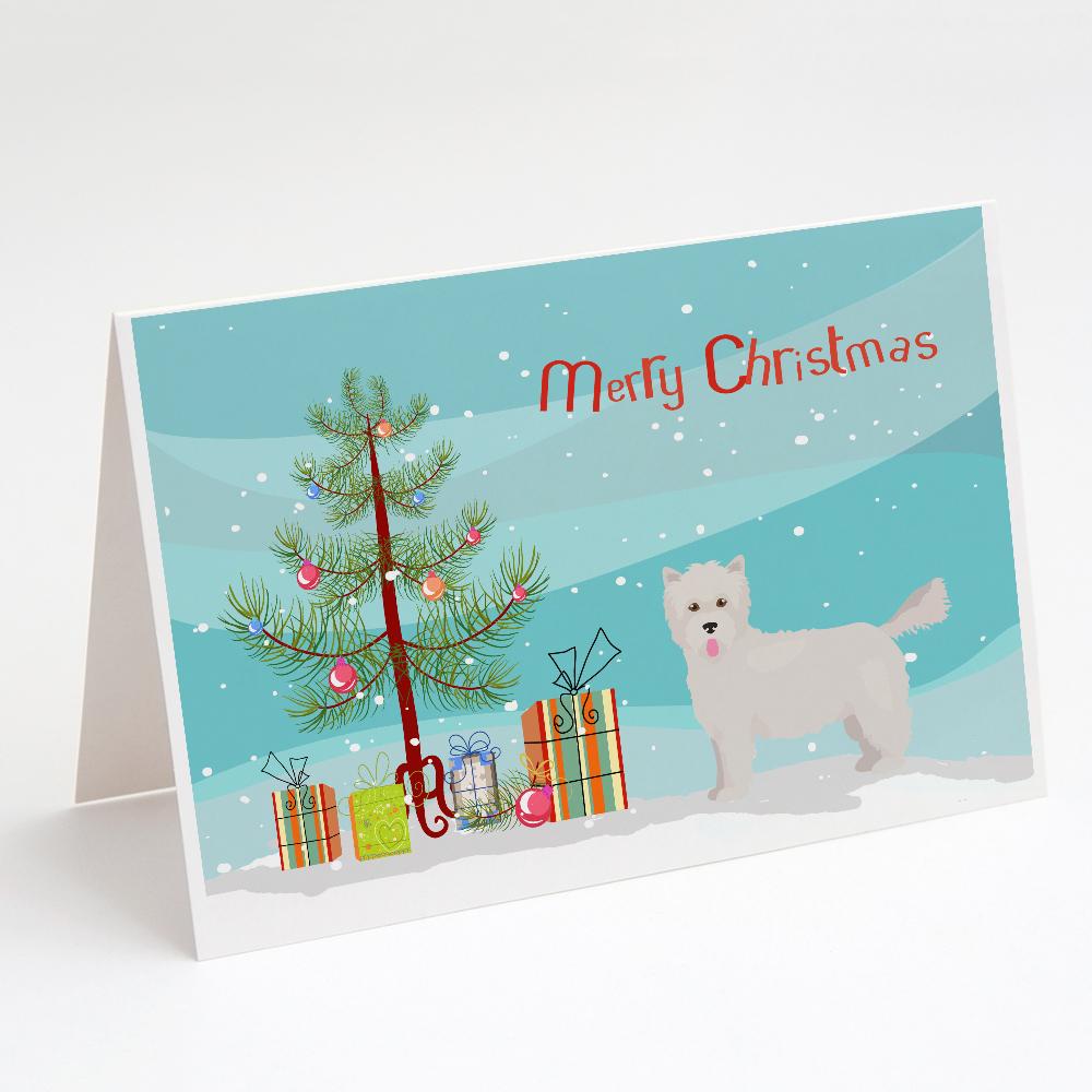 Buy this Westiepoo #2 Christmas Tree Greeting Cards and Envelopes Pack of 8