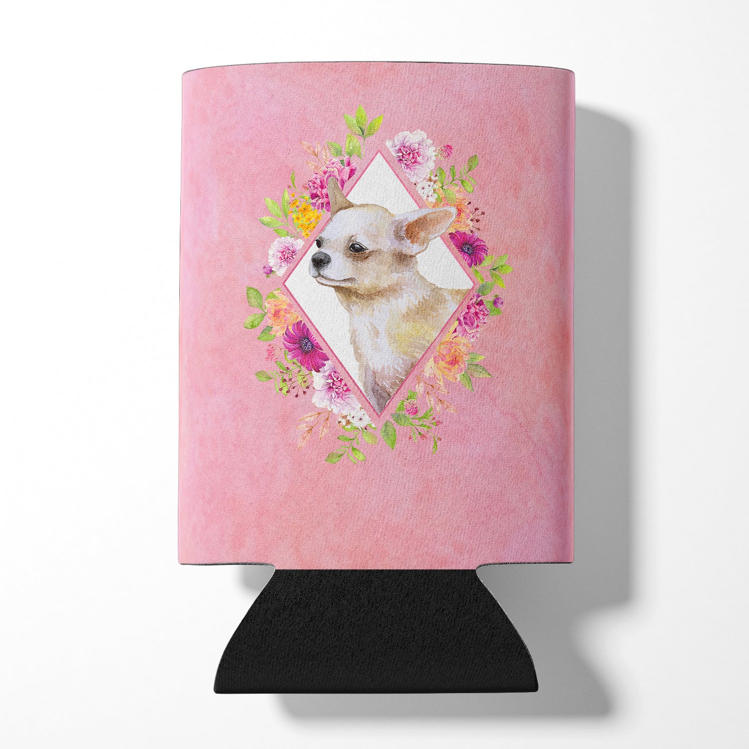 Chihuahua #2 Pink Flowers Can or Bottle Hugger CK4129CC