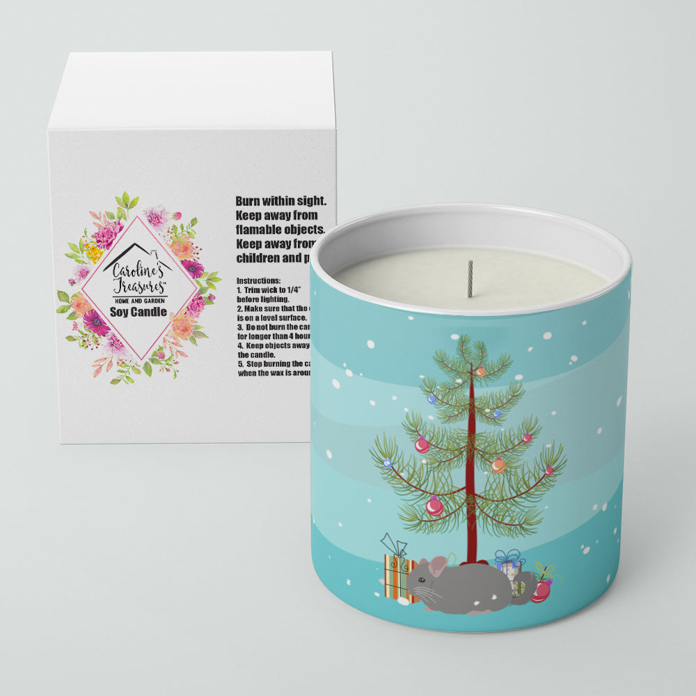 Agouti Chinchilla Merry Christmas 10 oz Decorative Soy Candle - the-store.com